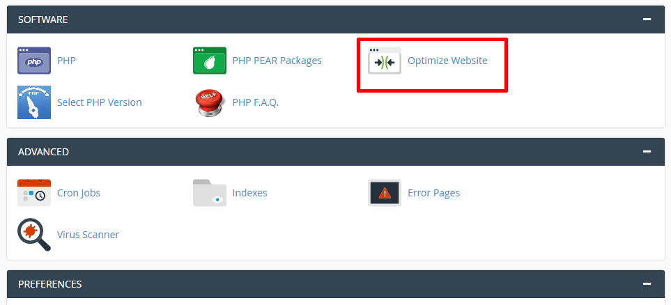 GZIP - CPANEL